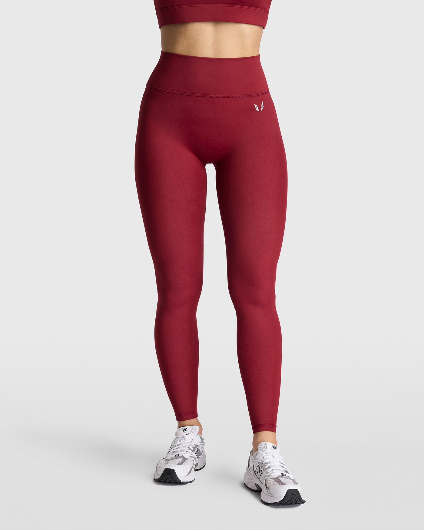 Dena Recycled Leggings - Bordeaux Red