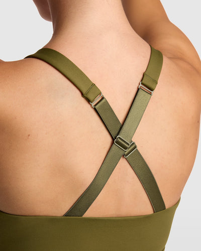 Dena Sports Bra - Olive