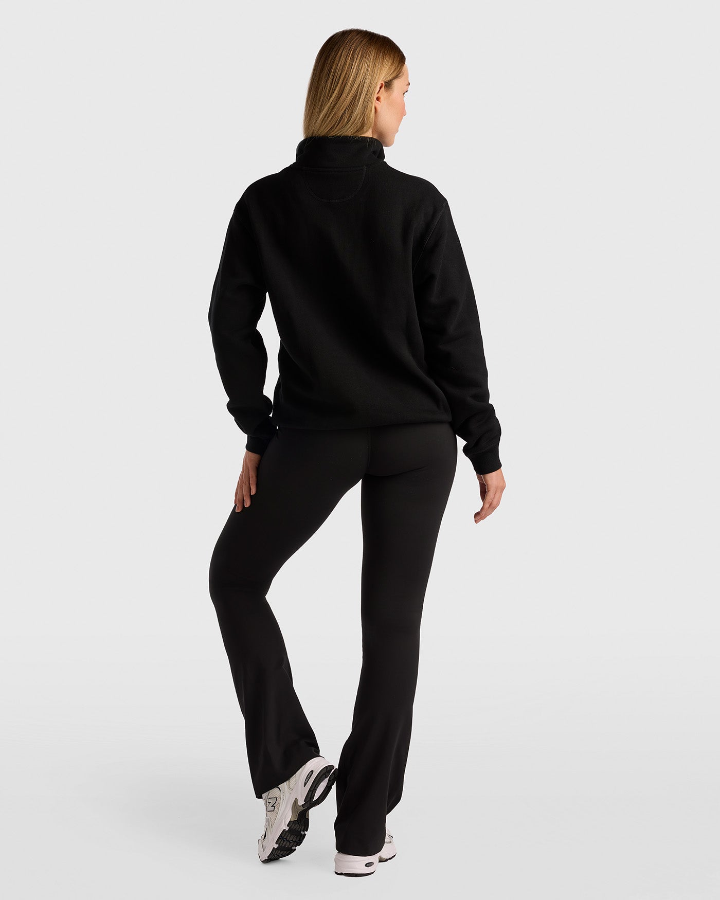Luxury Half Zip Sweater - Black
