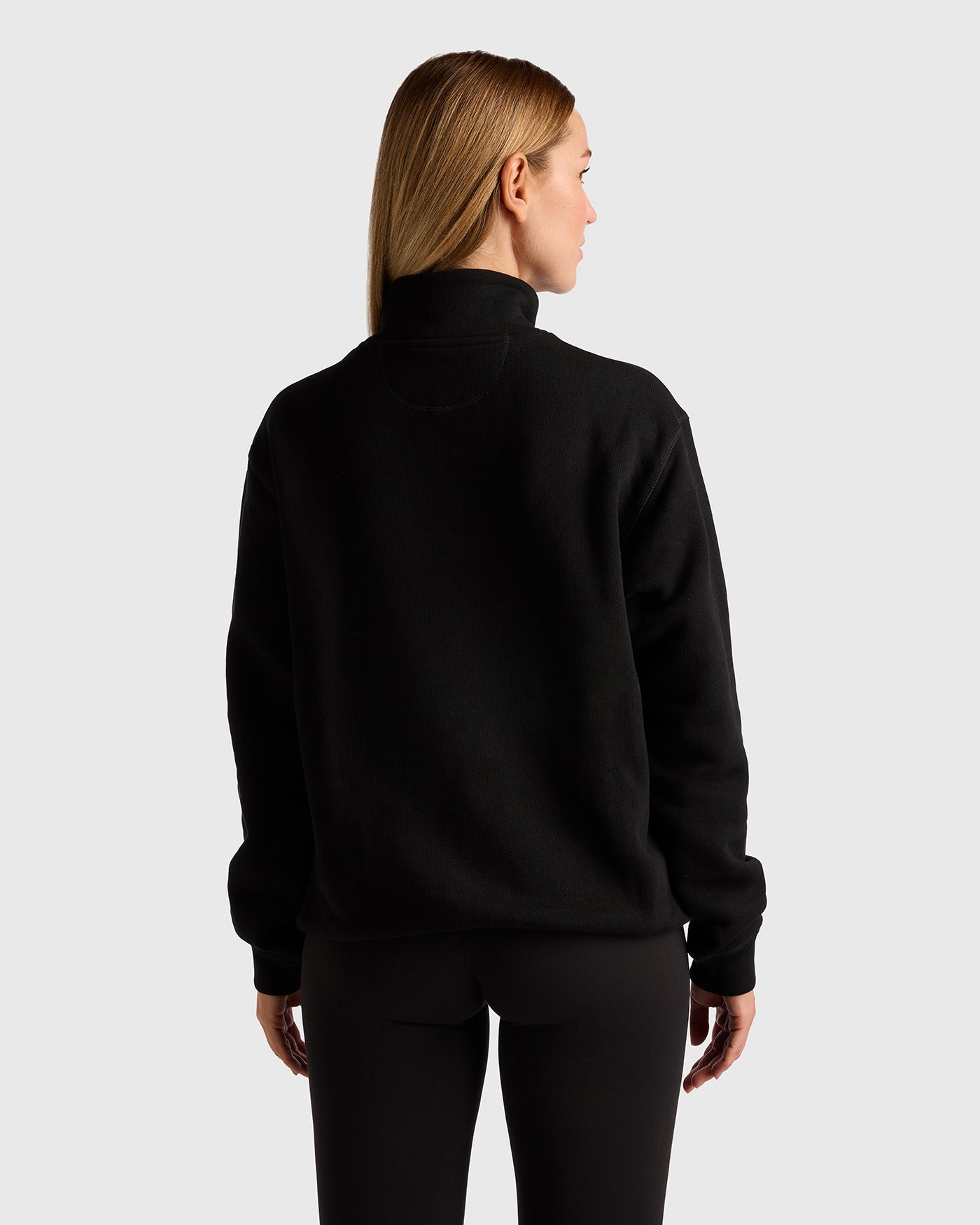 Luxe Half Zip Sweater - Zwart