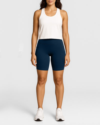 Dena Recycled Biker Shorts Met Zakken