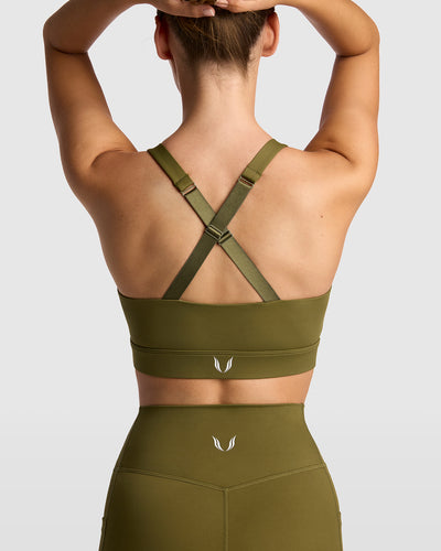 Dena Sports Bra - Olive